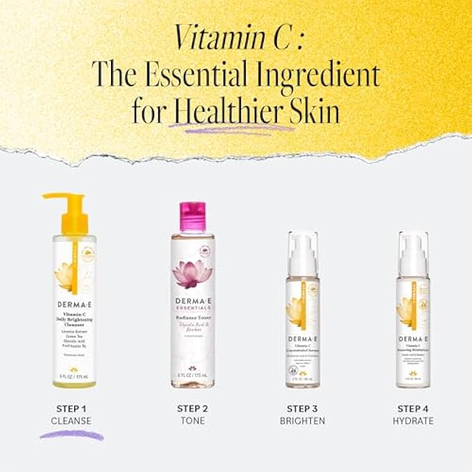 derma-e VITAMIN C DAILY BRIGHTENING CLEANSER WITH LICORICE EXTRACT 6 FL OZ - Image 4